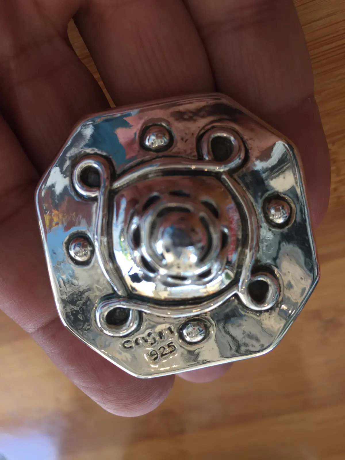 Caspi Amnon Silver Spinning Top