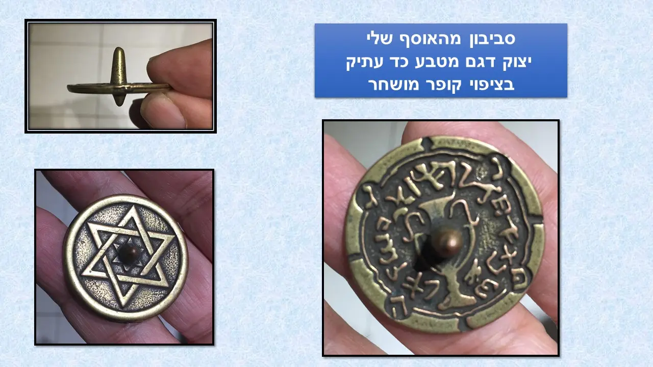 סביבון מטבע ירושלים רבדא ישראל-קנדה