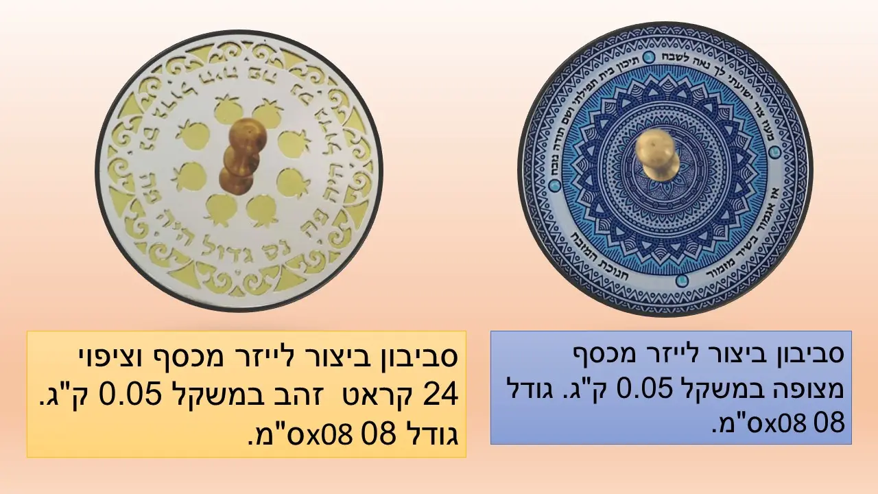 סביבון מתכת זהב של קראשי