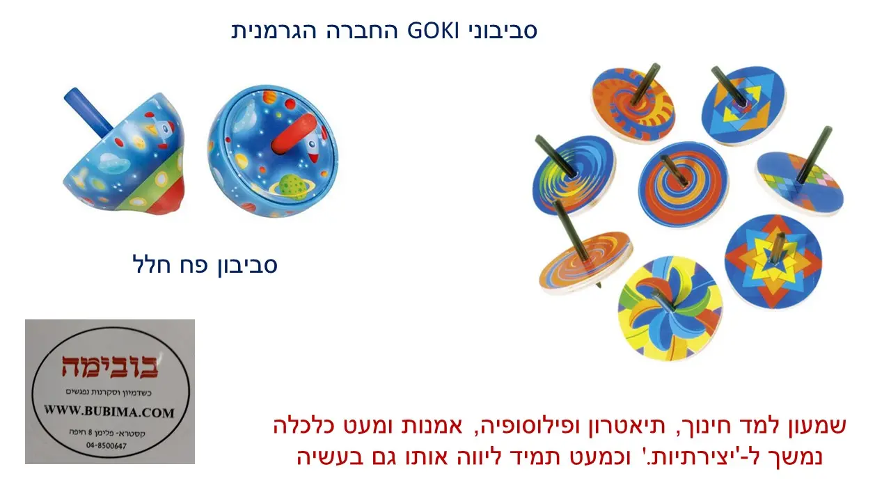 סביבון  מרובע ועגול של  Goki