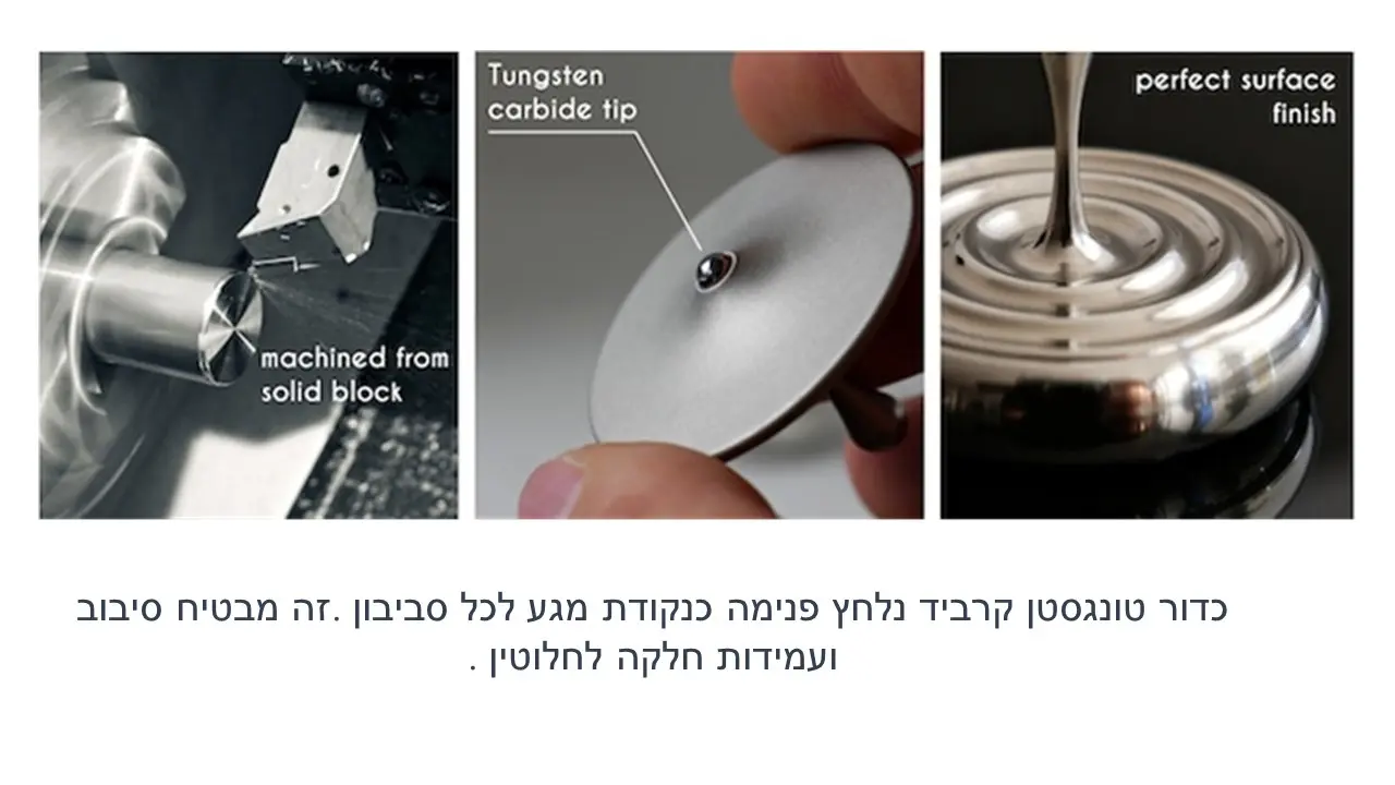 סביבון כטיפה על משטח עם אדוות מים מאנגליה