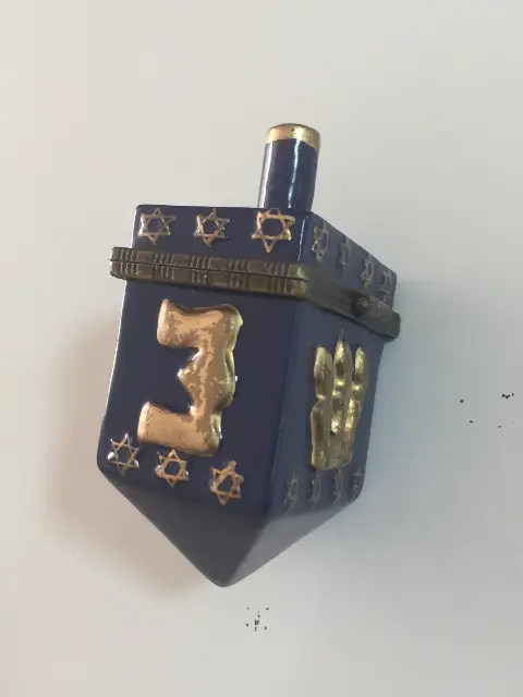 Limoges Dreidel Spinning Top box