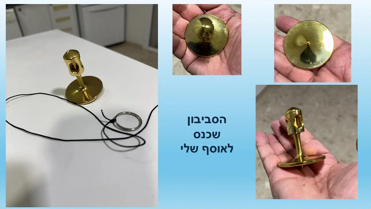 סביבון  גירוסקופ מתכת אנטי-כבידה  של HSRBO שמסתובב זמן רב