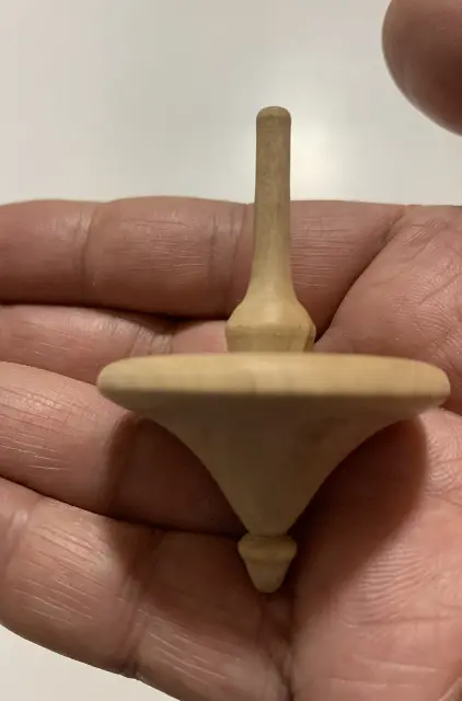 Wooden Spinning Top 2021 by Leon from Karmiel