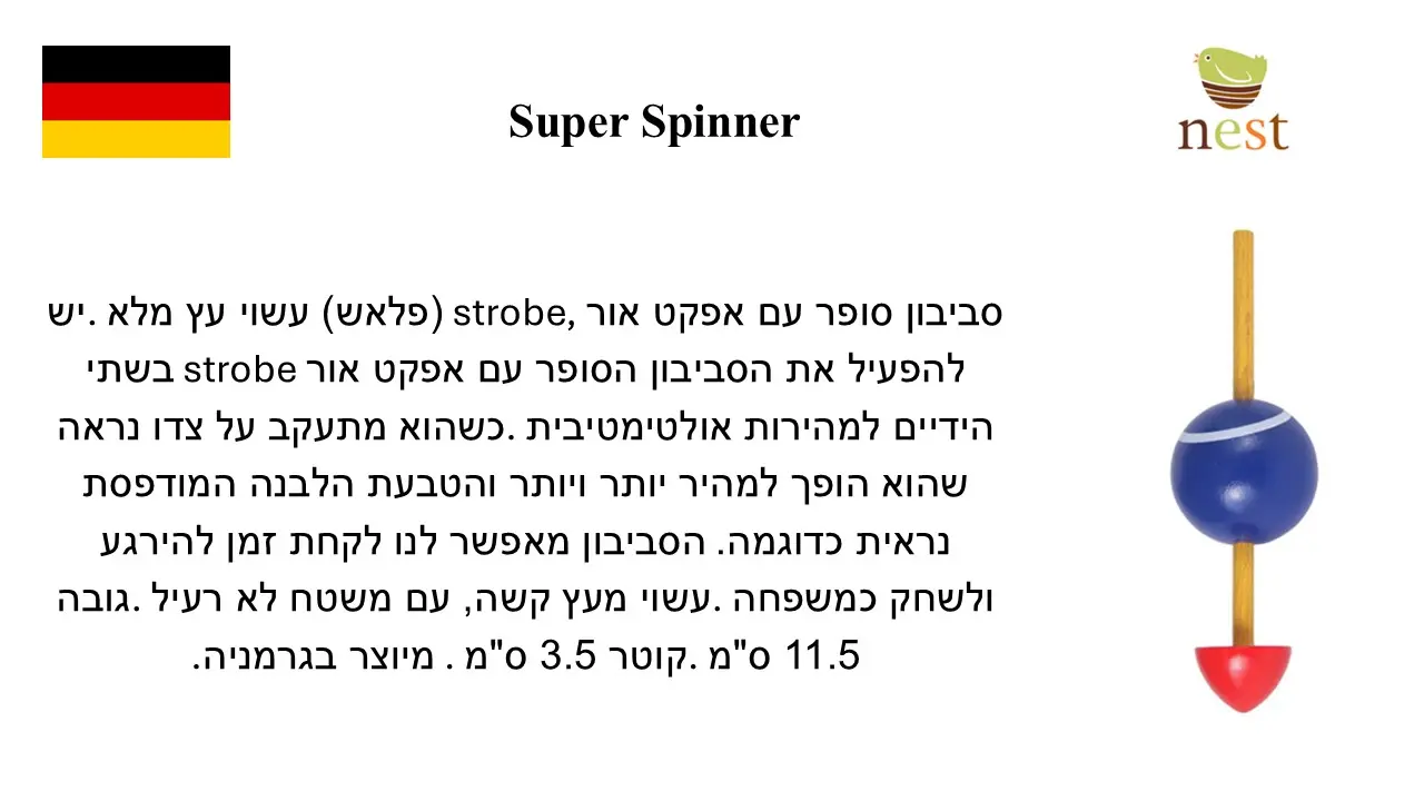 סביבון  הפכפך "הכוס הכחולה" גרמניה