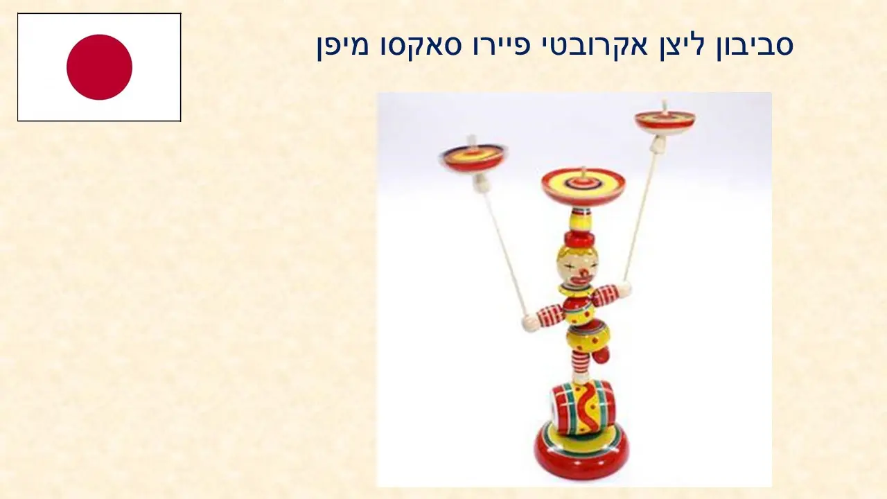 סביבוני ליצן מתנה מדקל הבת שלי ונעם הבן מגרמניה