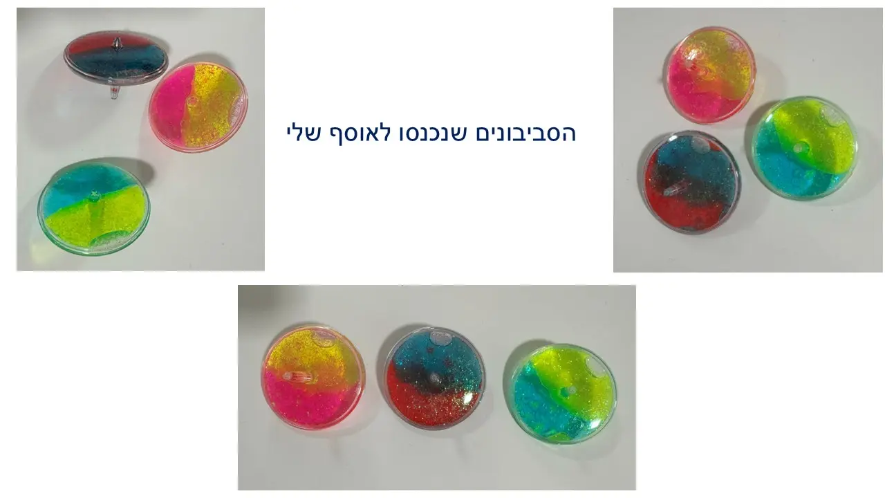 סופת לבה סביבוני 2 צבעים שמתערבבים בסיבוב