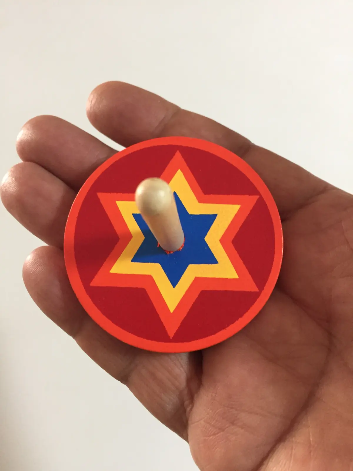 A Star of David spinning top from the Hungarian State Market in Budapest, Hungary