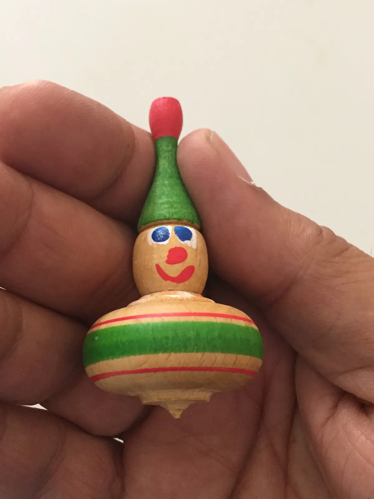 Clown spinning top, Hungary