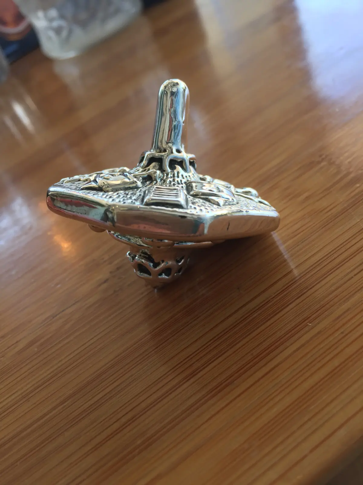 Caspi Amnon Silver Spinning Top